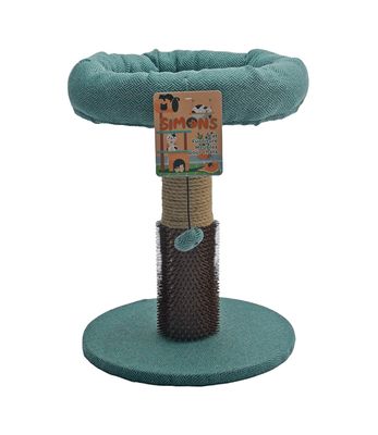 Simon's Kitty Scratcher Perch Bed with Self-Groomer 13 x 13 x 17 Simon's Kitty Scratcher Perch Bed with Self-Groomer 13 x 13 x 17"