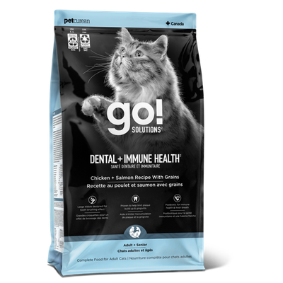 GO! Solutions Dental & Immune Health Cat Food Chicken & Salmon Recipe with Grains