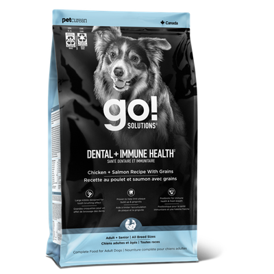 GO! Solutions Dental & Immune Health Dog Food Chicken & Salmon Recipe with Grains