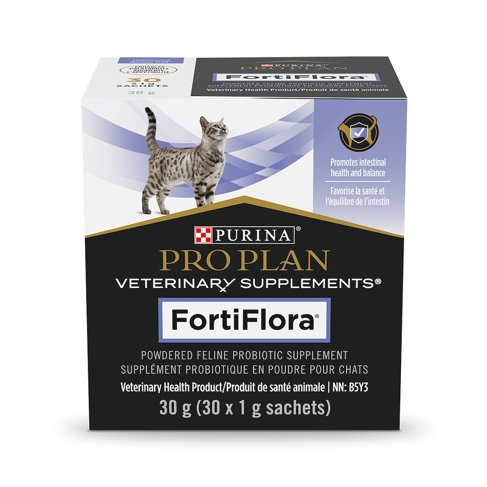 Purina Pro Plan Veterinary Supplement FortiFlora Feline Probiotic Supplement 30x1g sachets