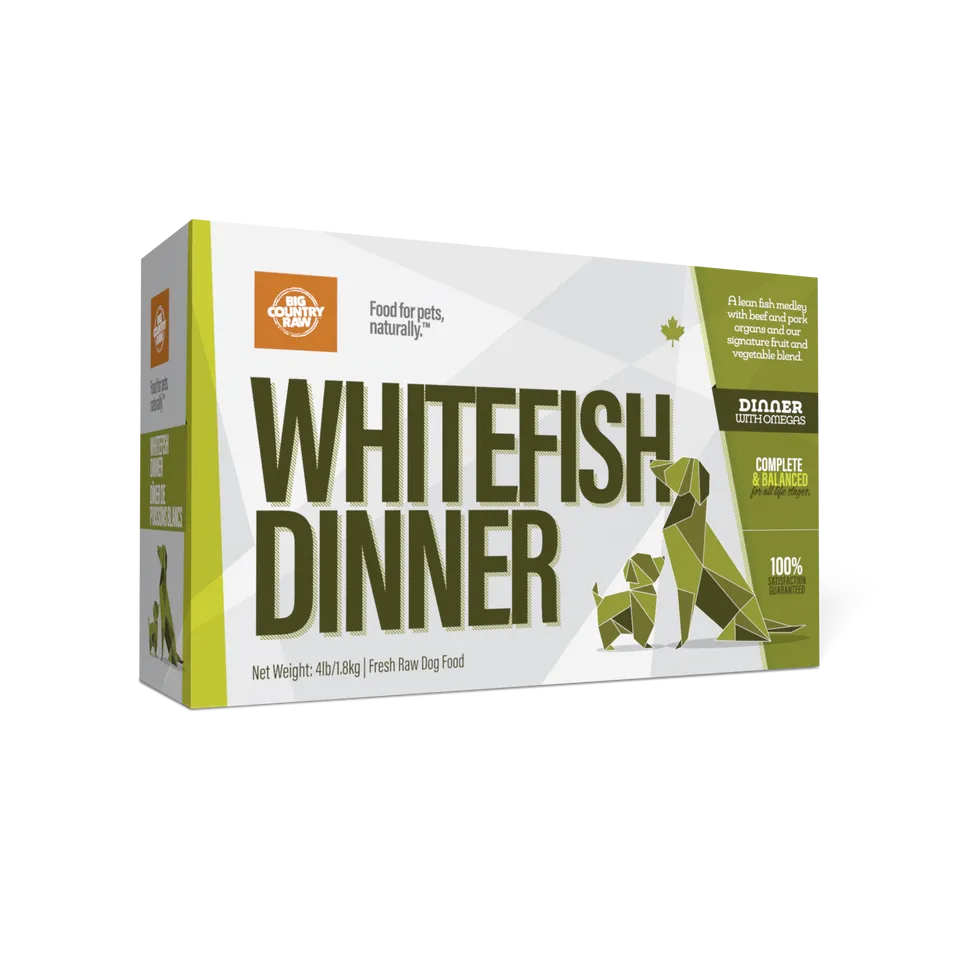 Big Country Raw Whitefish Dinner Carton 4lb