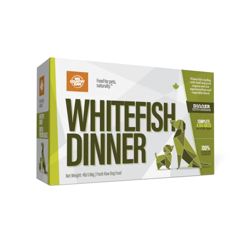 Big Country Raw Whitefish Dinner Carton 4lb