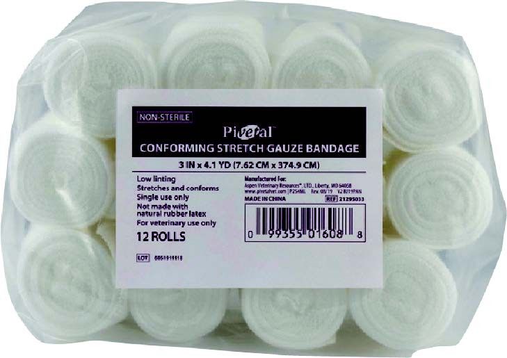 Pivetal Non-Sterile Conforming Stretch Gauze Bandage 2" x 4yard 12 rolls