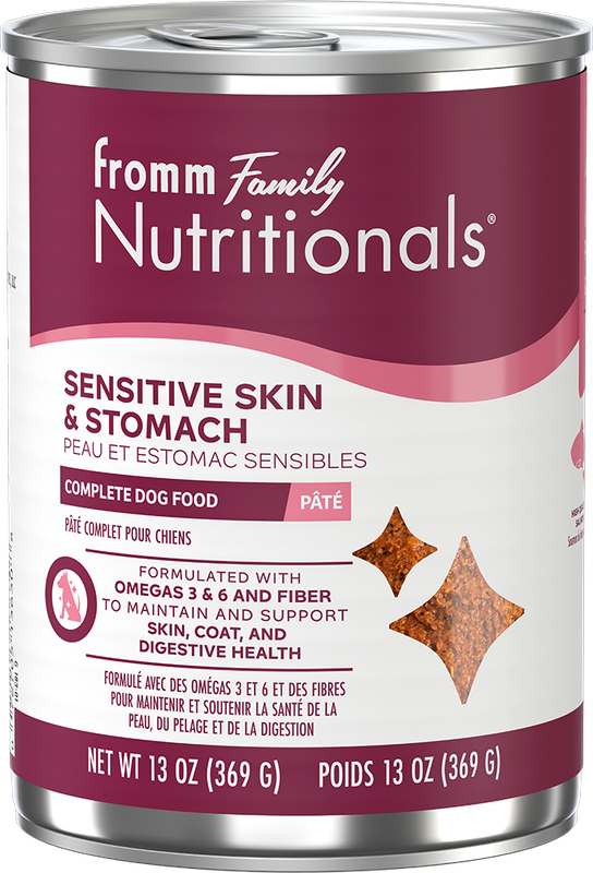 Fromm Nutritionals Dog Food Canned Sensitive Skin & Stomach 369g (12pk)