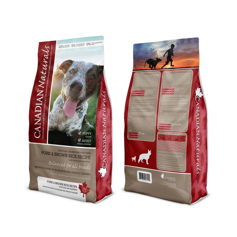 Canadian Naturals Dog Food Value Series Limited Ingredient Pork & Brown Rice 13.6kg