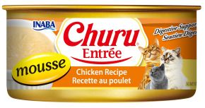 Inaba Canned Cat Churu Entrée Mousse Chicken Recipe 156g (24pk)