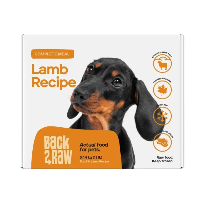 Back2Raw Complete Meal Dog Food Lamb Recipe 4lb/1.81kg