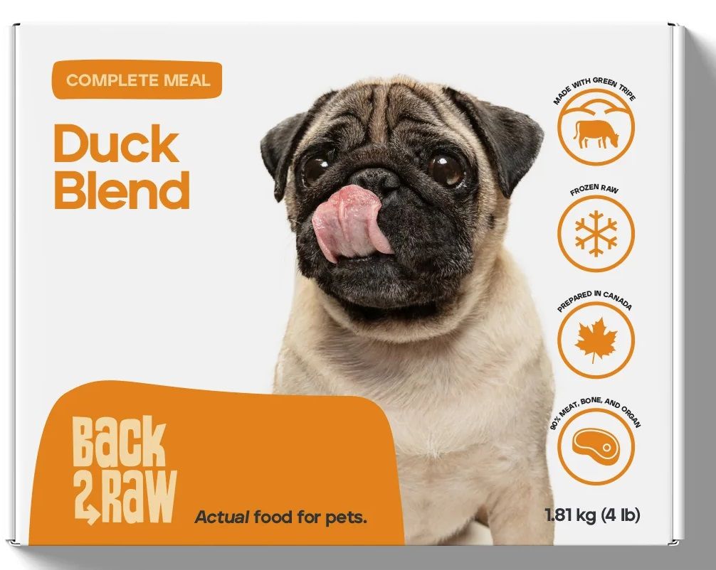 Back2Raw Complete Meal Dog Food Duck Blend 4lb/1.81kg