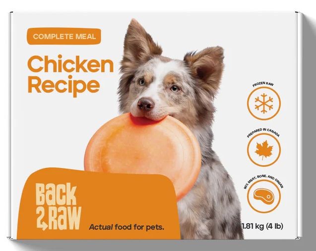Back2Raw Complete Meal Dog Food Chicken Recipe 4lb/1.81kg