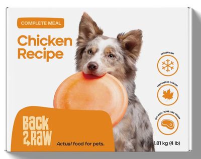 Back2Raw Complete Meal Dog Food Chicken Recipe 4lb/1.81kg