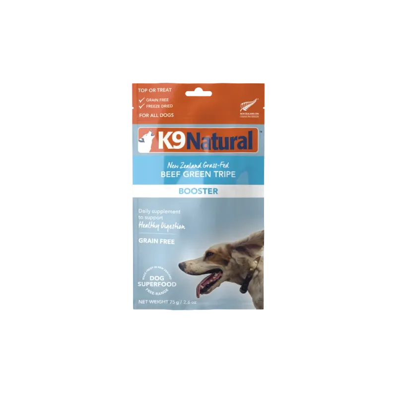 K9Natural Freeze Dried Booster for Dogs Beef Green Tripe 57g