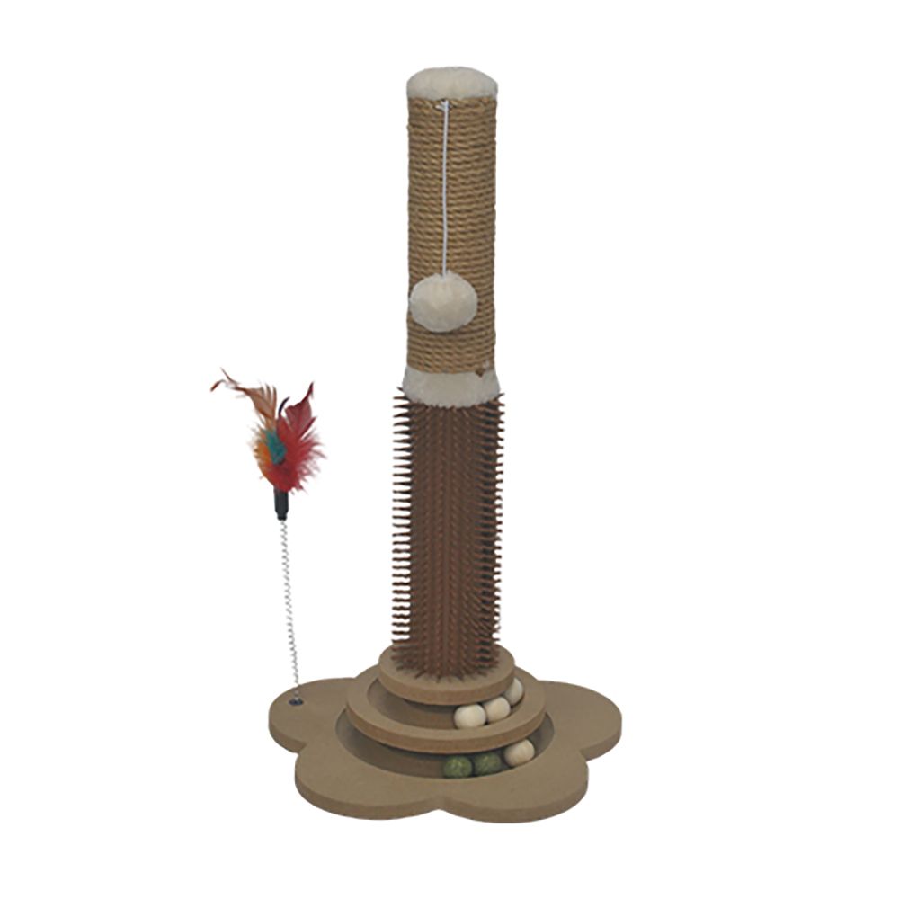 Simon's Scratch Post Scratch Playland with Self-Groomer 22"