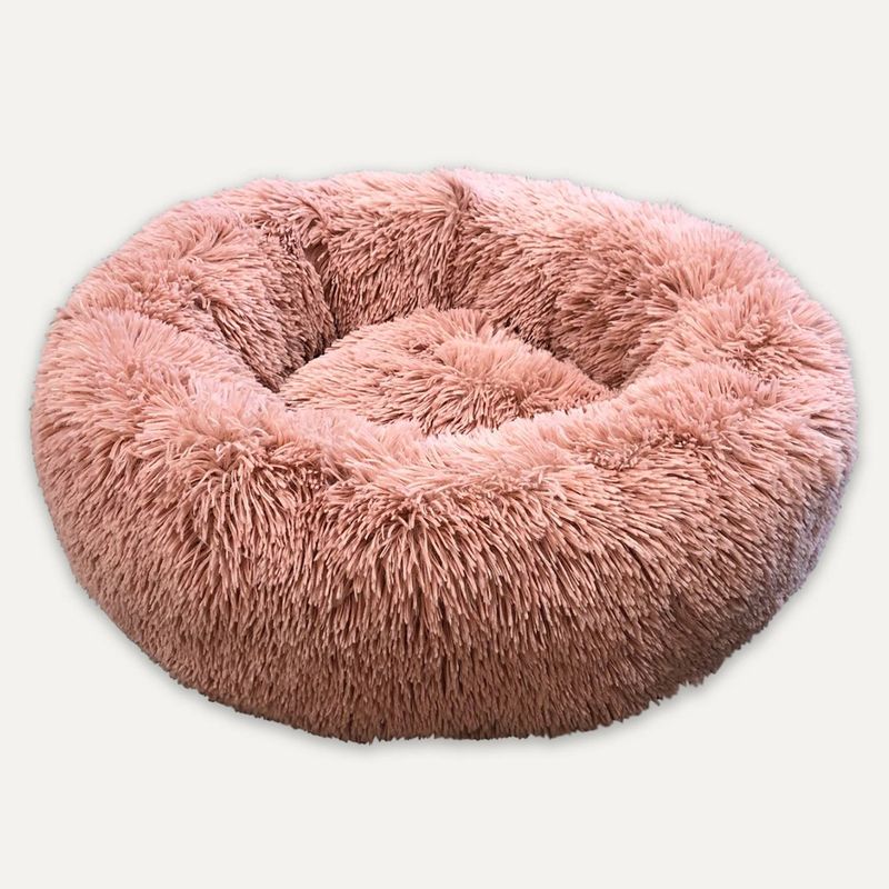 Goo-eez Luxury Spa Furry Plush Pet Bed 24 Goo-eez Luxury Spa Furry Plush Pet Bed 24" Light Pink