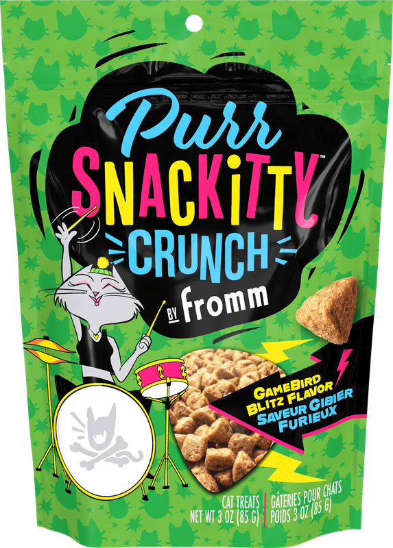 Fromm PurrSnackitty Crunch Cat Treats Gamebird Blitz Flavour 85g
