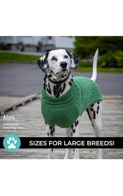 Shedrow K9 Brentwood Cable Knit Dog Sweater Plus (Large Dog)