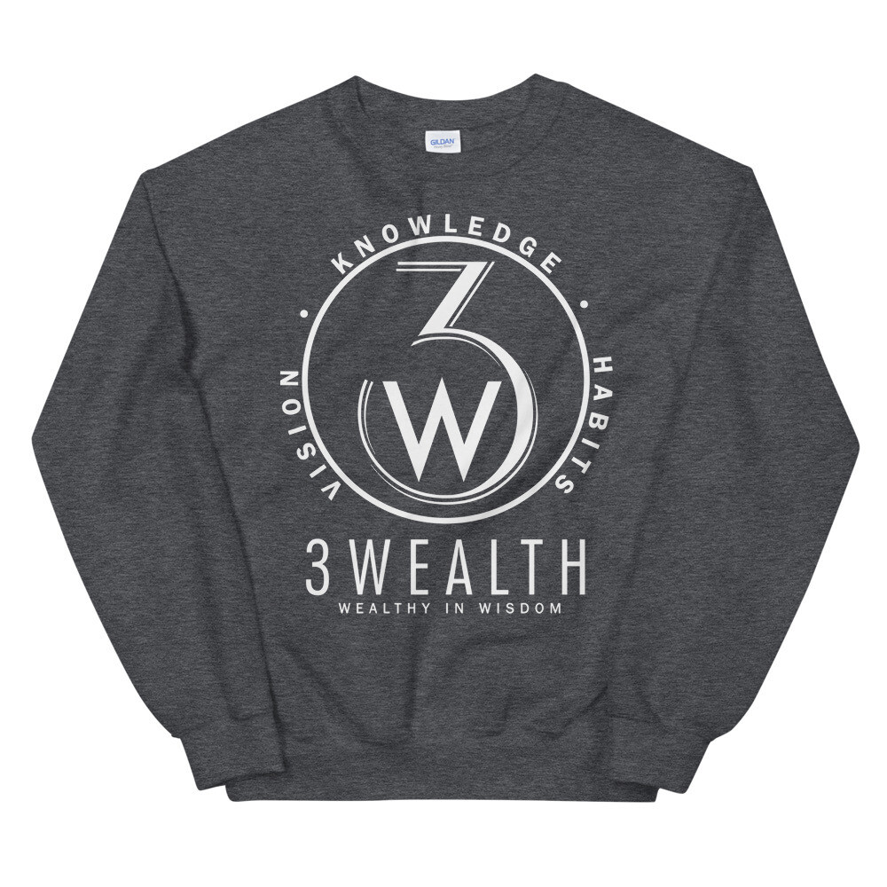 3Wealth - Vision, Knowledge, Habits Sweatshirt (Unisex)