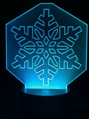 Snowflake Frosted Acrylic Insert