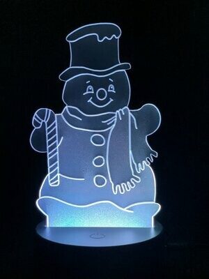 Snowman Frosted Acrylic Insert