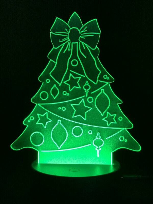 Christmas Tree Frosted Acrylic Insert