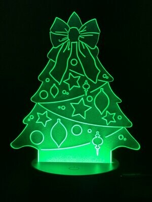 Christmas Tree Frosted Acrylic Insert