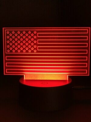 Flag Frosted Acrylic Insert
