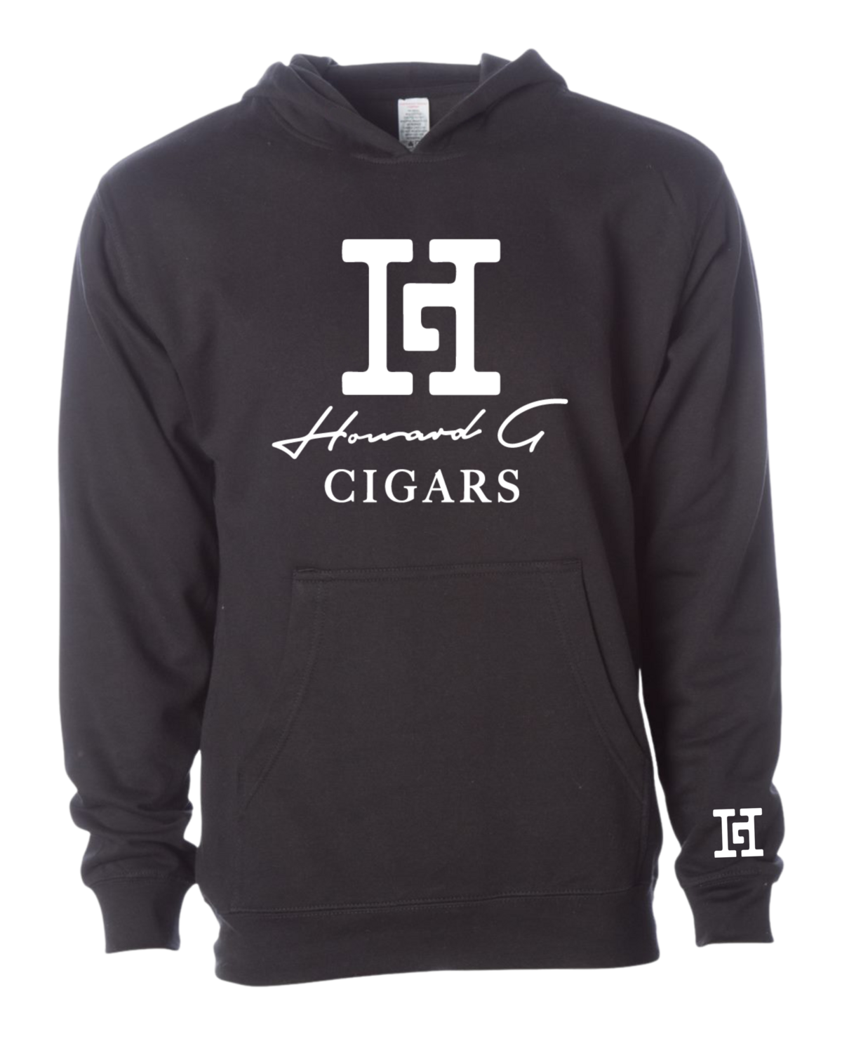 HG Monogram Hoodie, Color: Black (White Logo)