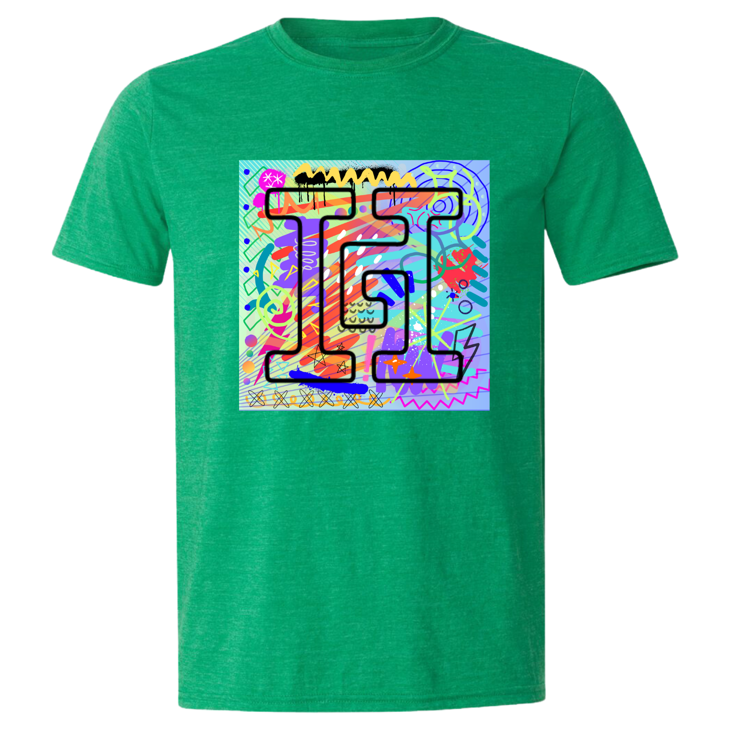 HG Graffiti T-Shirt, Color: Kelly Green