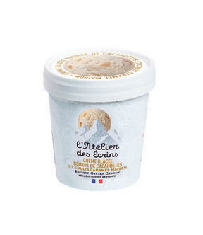 CRÈME GLACÉE CACAHUÈTE COULIS CARAMEL