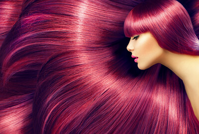 Cheveux colorés
