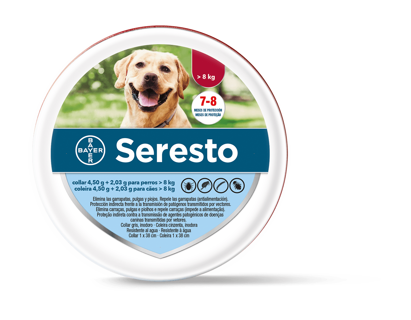 SERESTO Collar antiparasitario >8kg