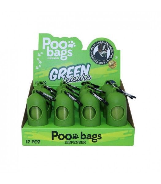 POO BAGS Dispensador verde