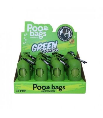 POO BAGS Dispensador verde