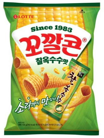 롯데 꼬깔콘 찰 옥수수 맛 134G x 12