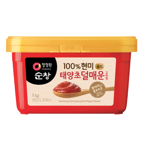 청정원 (현미) 덜 매운 고추장 1KG x 12