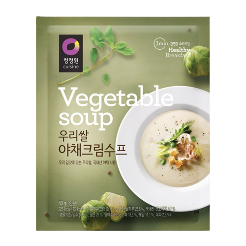 청정원 우리 쌀 야채 크림 수프 60G x 30