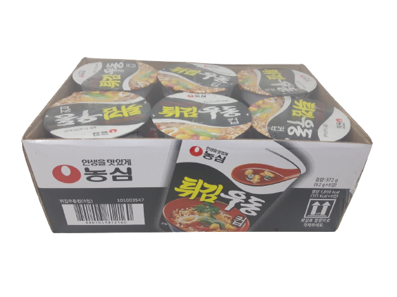 농심 튀김 우동 소컵 62G x 6