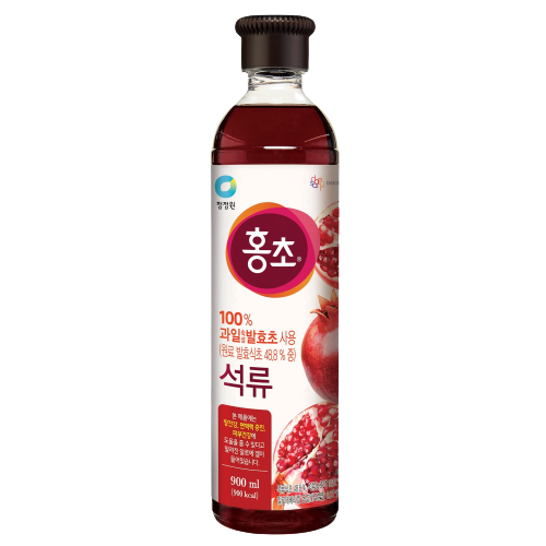 청정원 홍초 석류 900ml x 12