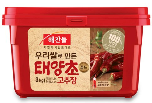 CJ 백설 해찬들 우리 쌀 태양초 고추장 3KG x 4