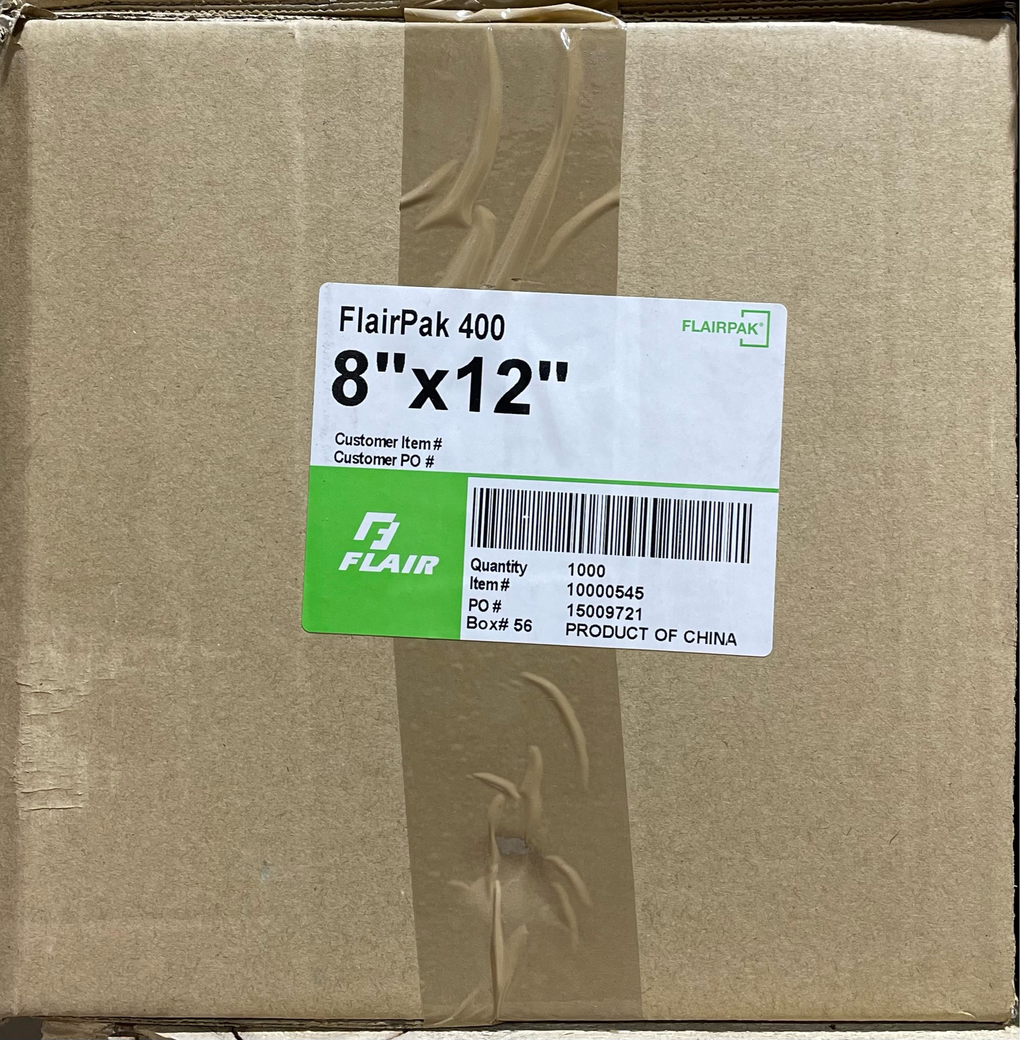 Flair Pak 400 진공 포장팩 8 x 12 (inch) 1000입