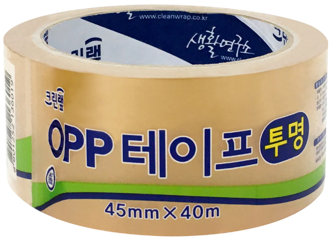 크린랲 OPP 점착 테이프 (투명) 45 x 40M x 50