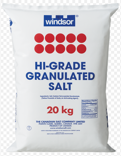 Sysco 2924710 Hi-Grade Salt 소금 20KG (김치용)