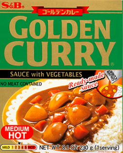 Wismettac 15193 즉석 CURRY GOLDEN VEG M/HOT 230G x 6 x