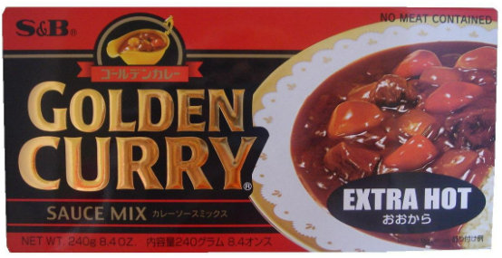 Wismettac 17601  Curry Golden ExHot 220G x 10 x 6