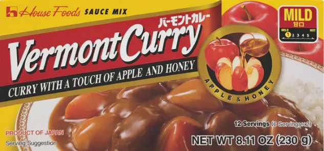 Wismettac 31011(88611) House Curry Vermont MILD 8.1OZ x 6