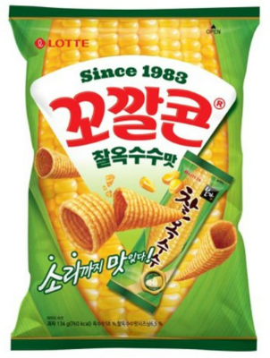 롯데 꼬깔콘 찰 옥수수 맛 134G x 12