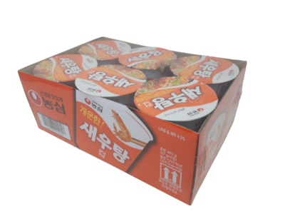 농심 새우탕 소컵 67G x 6
