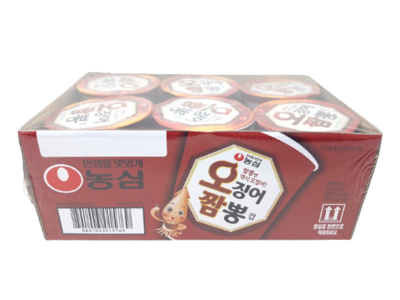 농심 오징어 짬뽕 소컵 65G x 6