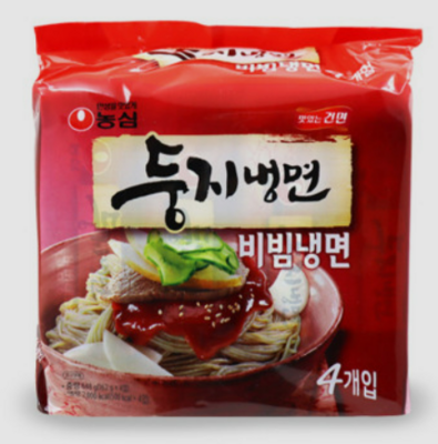농심 둥지 비빔 냉면 멀티 162G x 4 x 8
