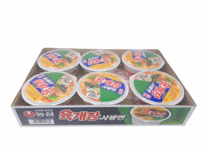 농심 육개장 사발면 86G x 6