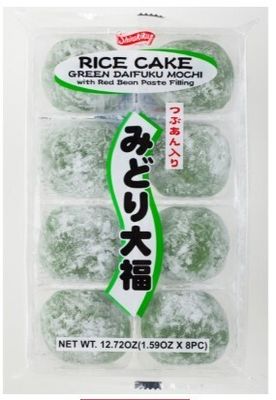 67045 Wismettac 모찌 Daifuku Mochi Green Bean 12.72oz x 24